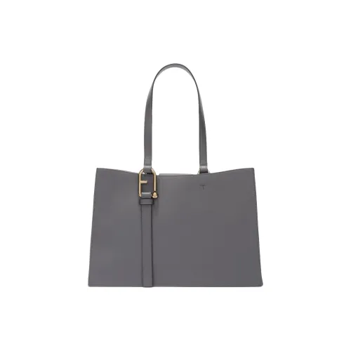 Furla Телячья кожа Тоут Сумка Сумка для покупок Сумка на плечо Сумка Большая Женская Темно-серая