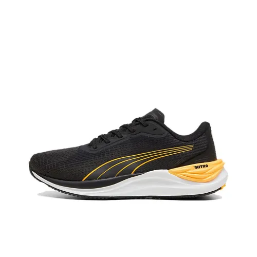 PUMA Electrify Nitro 3 противоскользящие устойчивые к истиранию низкий топ беговые кроссовки мужские черные