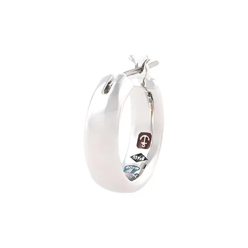 Paul Smith Латунь Эпоксидная смола Олово покрытие Титан Серьги Мужской Серебряный