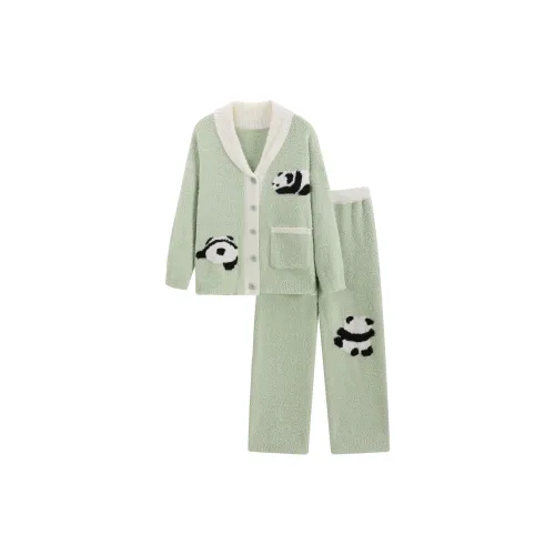 WANANNI Пижамный комплект женский зеленый