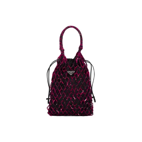 PRADA Нейлоновая сумка через плечо сумка для рук женская фуксия