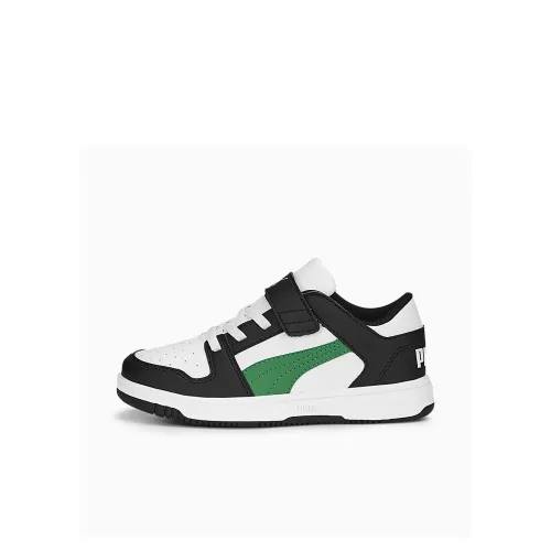 PUMA Rebound Layup Детская беговая обувь Низкий топ Черный/Белый Kids