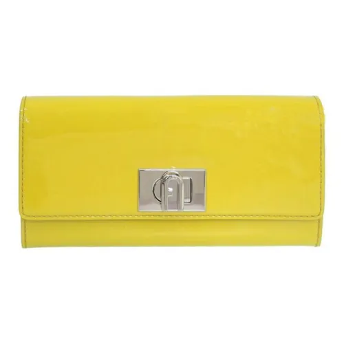 Furla 1927 Collection Лакированная кожа Кошелек Женские Желтый