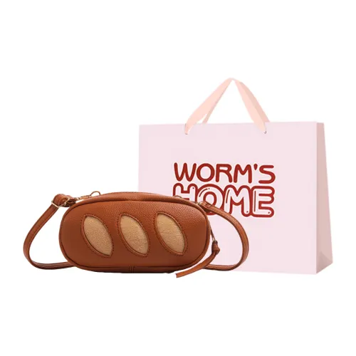 Worm's Home Сумка через плечо из искусственной кожи стандартная женская коричневая