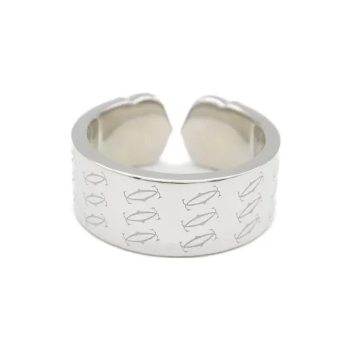 Кольца Cartier 18K White Gold Мужские Серебряные