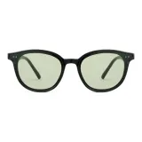 Чёрная оправа, зелёные линзы A01