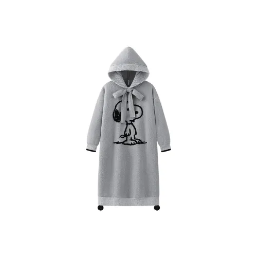 Gongdie X SNOOPY Женская ночная рубашка серый