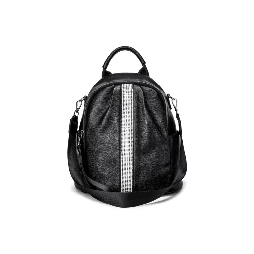 Ace Paul Top Коровья кожа Carry Рюкзак Стандартный Женские Черный