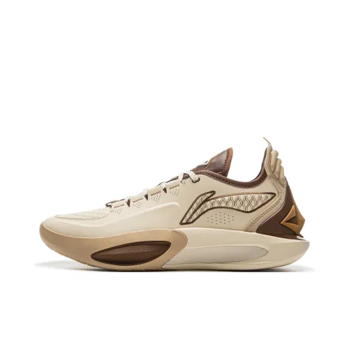 LINING JB3 Покрытие Анти-обратный поворот Низкий топ Баскетбольные кроссовки Мужской Песочный Гравийный серый