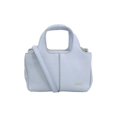 Furla Кожа Тоут Сумка Сумка для покупок Сумка через плечо Сумка мини Женская Светло-синий