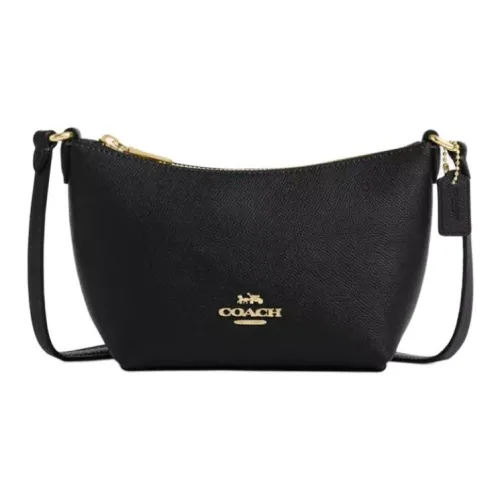 COACH Переработанная кожа Сумка через плечо Сумка мини Женская Черная