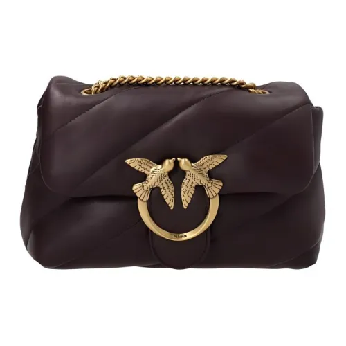 PINKO Puff Овчина Bird Сумка Swallow Сумка Сумки через плечо Сумка на плечо Женская Фиолетовая