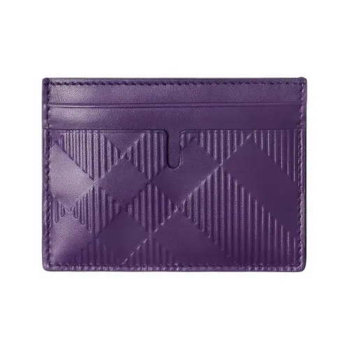 Burberry Телячья кожа Держатель для карт Мужской Королевский Фиолетовый