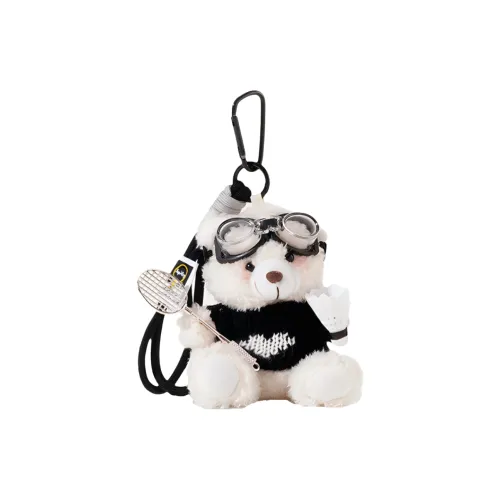 Восьми Тон Слон Бадминтон Играющий Медвежонок Куклы Плюшевый Брелок 11 см Высота