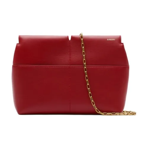 Burberry Телячья кожа Ручная Сумка через плечо Сумка на плечо Женская Красная