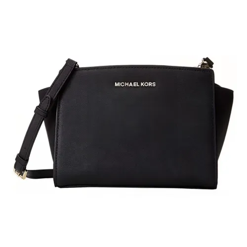 MICHAEL KORS MK Selma Кожа Плечевая сумка Женская Черная