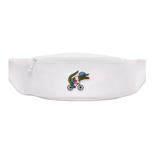 LACOSTE X Netflix Co Бренд PVC Через плечо Бананка Унисекс Белый