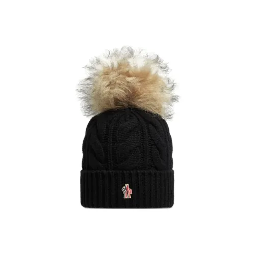 Moncler Шерсть Кашемир Овчина Шапки-бини Женские Черный