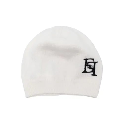 Elisabetta Franchi Мериносовая шерсть Шапки-бини Детский Белый Черный