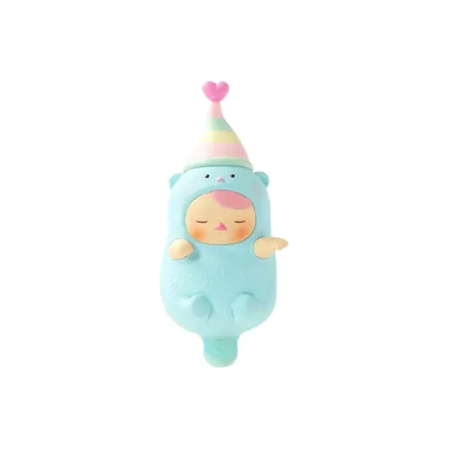 POP MART Коллаборация Edition Pucky Otter Baby Синий Прозрачный Слепой Бокс с Карточкой 12см