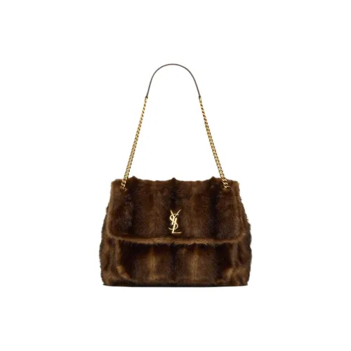 SAINT LAURENT Niki Овечья шкура Портативная Сумка через плечо Сумка через плечо Унисекс Кофе Цвет имбирного печенья