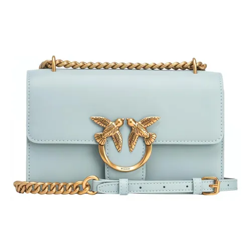 PINKO Телячья кожа Сумка через плечо Сумка на плечо Мини Женская Пыльно-серый