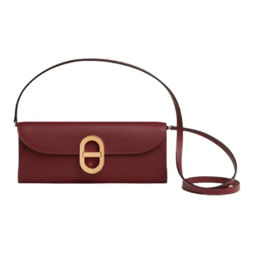 HERMES Chaine D'Ancre To Go Эпсомская кожа Свиной нос Кошелек Сумка Женские 55 Руж H HERMES Красный