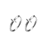 Серьги-кольца "Звезда" - 1 пара