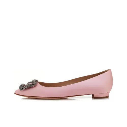 MANOLO BLAHNIK Женские повседневные туфли розовый