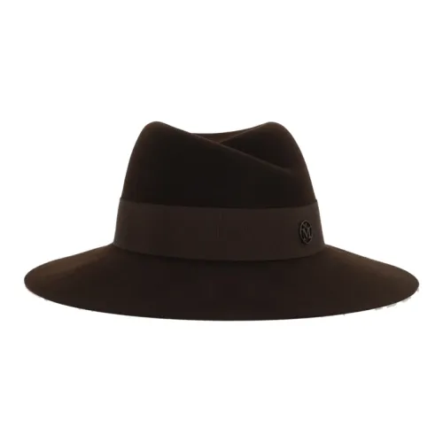 Maison Michel Шерстяной войлок Хлопок Цилиндры Детский Коричневый