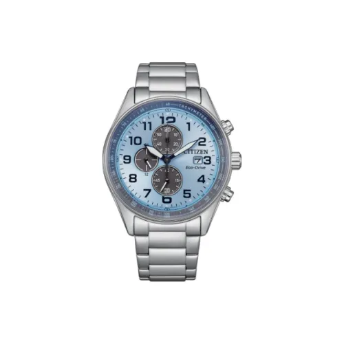 CITIZEN Ecology Drive Collection Светильник Кварцевый механизм Нержавеющая сталь Ремешок Часы Мужские Часы Синий циферблат
