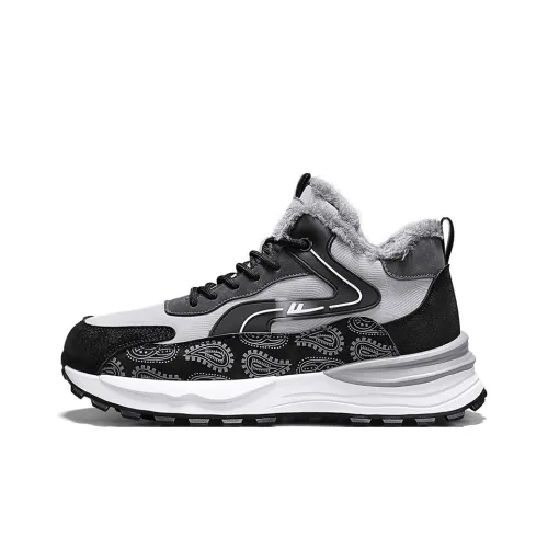 Warrior Теплоизоляционное покрытие увеличивающее высоту устойчивое к истиранию противоскользящее MID верх повседневная обувь мужской серый черный