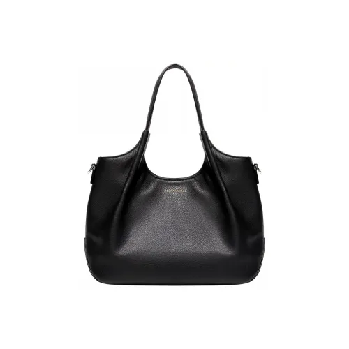 ROSA HERMOSO Коровья кожа крупнозернистая текстура одно плечо сумка стандартный размер женский черный