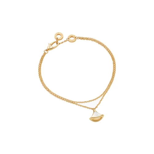 BVLGARI 18 Карат Золото Жемчужная Раковина Браслеты Женские Золото