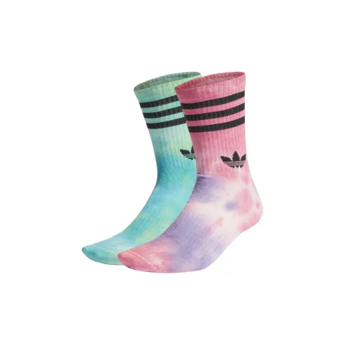 Adidas 2 шт Импуль Пурпурно-розовый/Черный Унисекс MID Носки до икры
