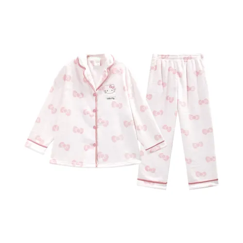 GUKOO x HelloKitty Хелло Китти Пижамный комплект Женские Light Mist Розовый