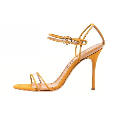 MANOLO BLAHNIK Fersen one Ремень Сандалии Женские Желтый