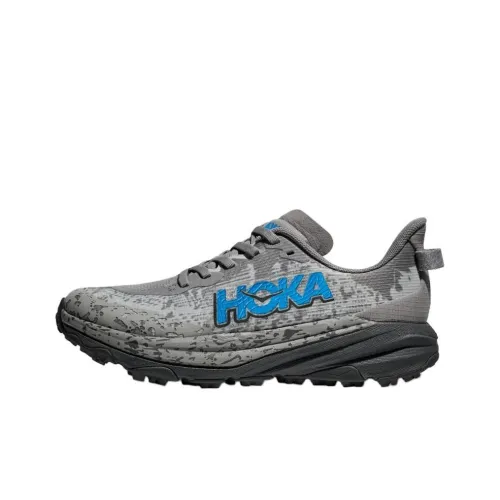 HOKA ONE ONE SPEEDGOAT 6 Детская беговая обувь Низкий топ Серый Школьный возраст
