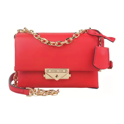 MICHAEL KORS Cece Полиуретан Плечевая Сумка Маленькая Женская Красная