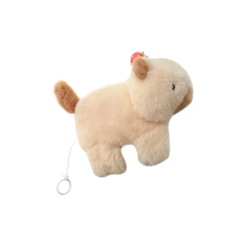 MENGMENGBUNNY Кремовый Клубничный Капибара Snap Браслет Куклы Плюшевая Кукла 8 см Высокий