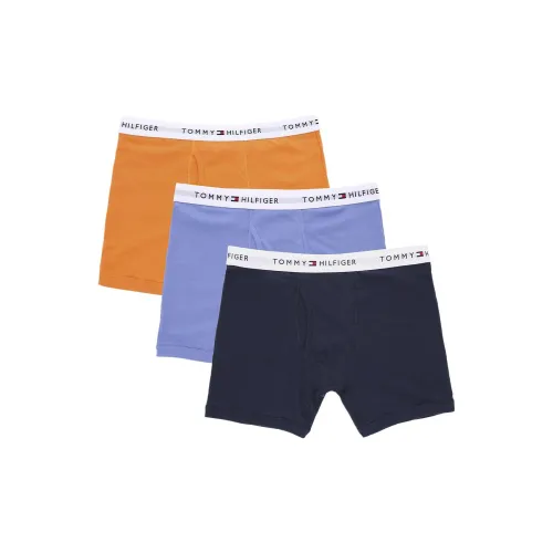 Tommy Hilfiger 3 Pack Синий + Светло-фиолетовый + Оранжевый Мужские боксеры