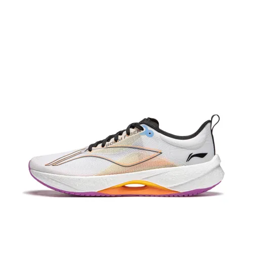 Подкладка Super Light 21 Беговые кроссовки Низкий верх Стандартный Белый Флуоресцентный Числа Оранжевый Мужской