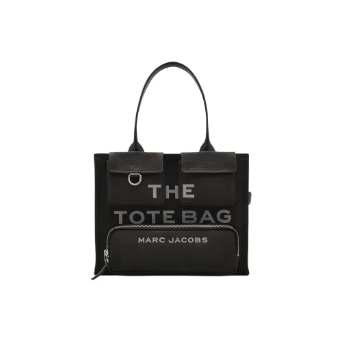 MARC JACOBS Хлопок And Холст Сумка-тоут Сумка для покупок Сумка Большая Женская Черная