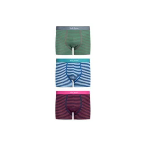 PS By Paul Smith 3 пачки зеленый + синий + розовый мужские боксер-шорты
