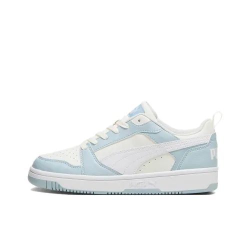 PUMA Rebound v6 Устойчивые к истиранию Низкие Кроссовки для скейтбординга Унисекс Серый Белый