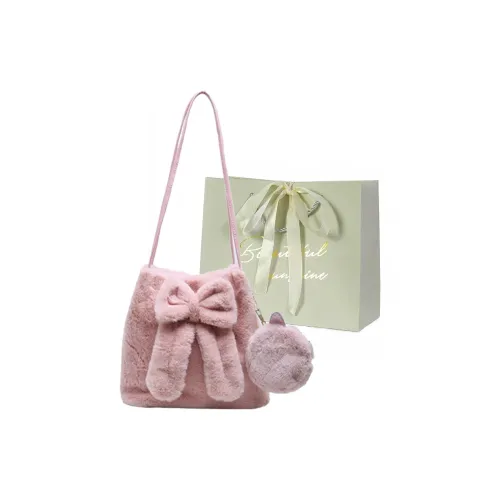 JIANGLIDA Плюшевая сумка через плечо большая белая хаки черная розовая