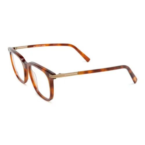 Zegna Ацетат Прямоугольные Оправы для очков Мужские Черепаховый