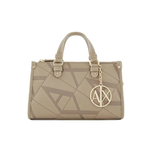 ARMANI EXCHANGEAE Полиэстер Сумка-тоут Сумка для покупок Сумка через плечо Сумка мини Женская Бежевая