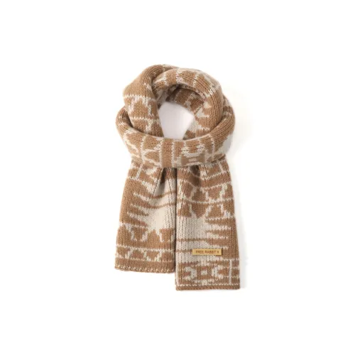 FREE RABBITⅡ Шерстяные вязаные шарфы Унисекс