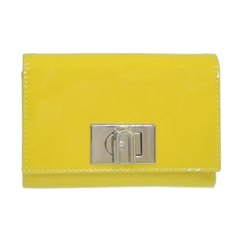 Furla 1927 Collection Лакированная кожа Кошелек Средний Женский Желтый